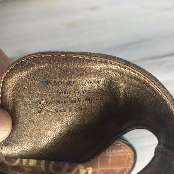 Sam Edelman Noura Sage Suede Black Leather 9M - Picture 3 of 8